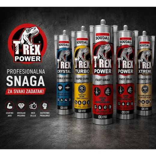 Soudal T-Rex montažni lepak